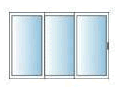 3 Wide Sliding Door